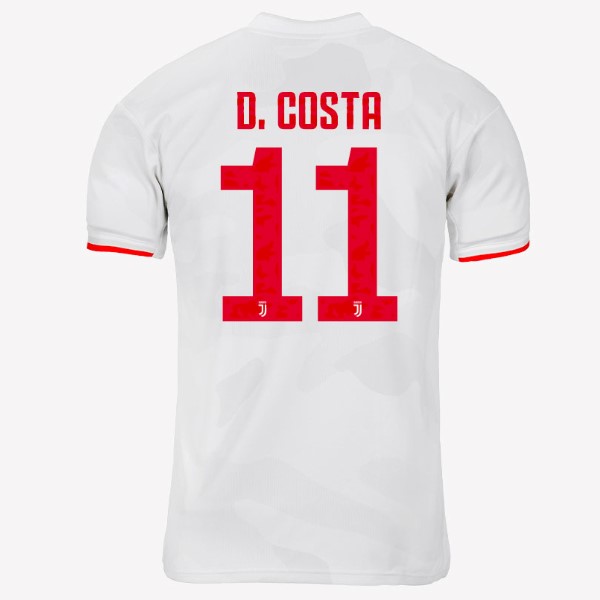 Camiseta Juventus NO.11 D.Costa Segunda 2019-2020 Gris Blanco